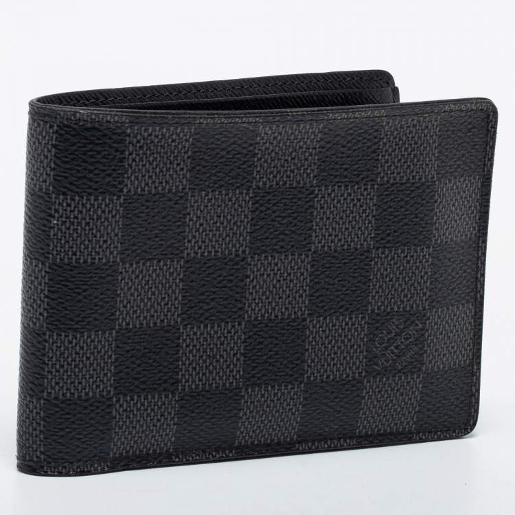 Pre Owned Louis Vuitton Damier Graphite Canvas Multiple Wallet