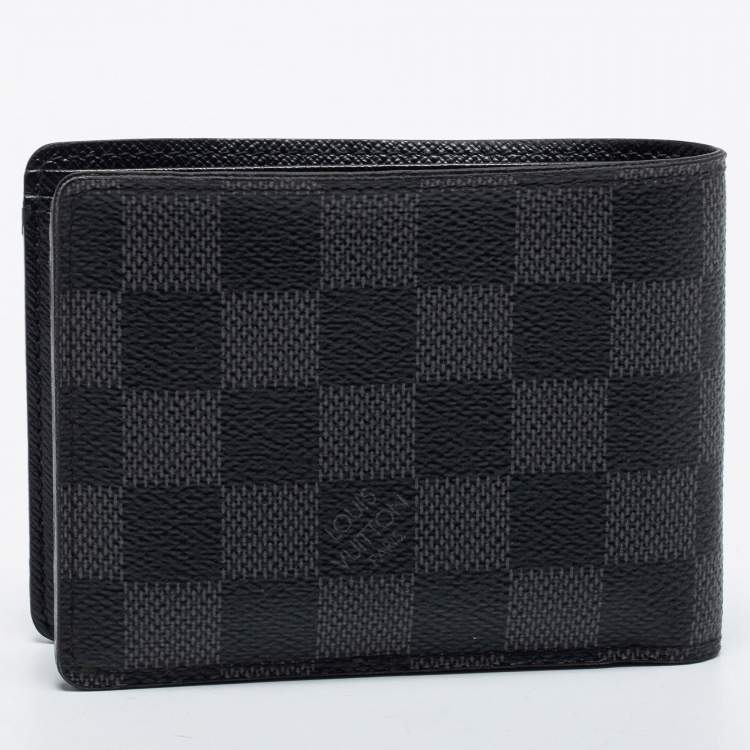 Pre Owned Louis Vuitton Damier Graphite Canvas Multiple Wallet
