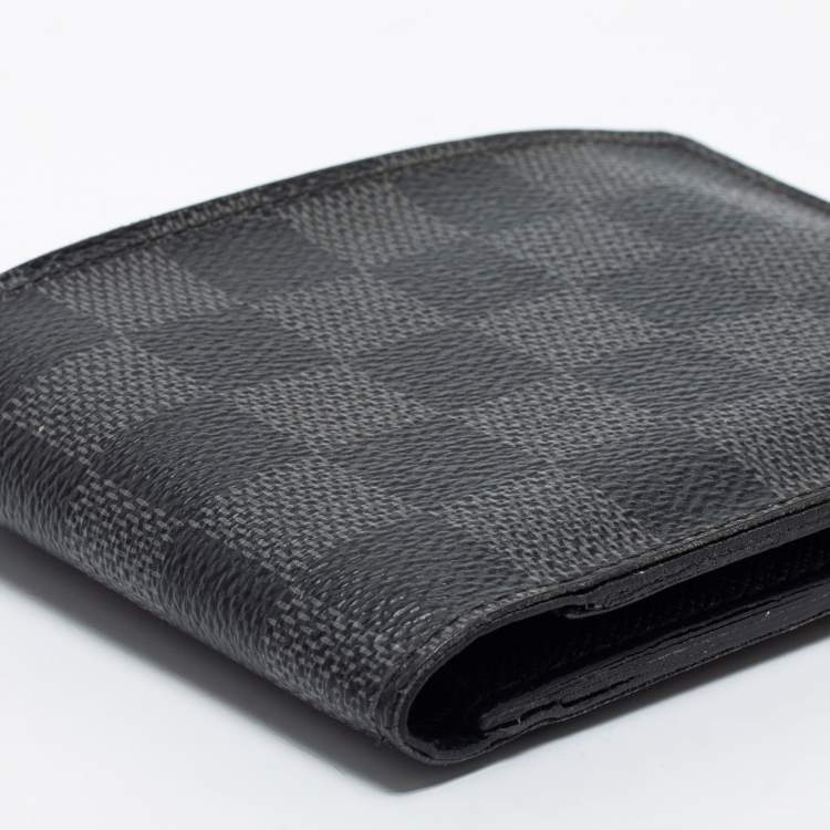 Pre Owned Louis Vuitton Damier Graphite Canvas Multiple Wallet