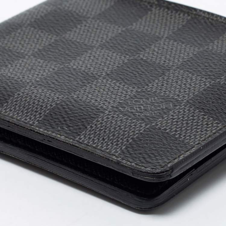 Pre Owned Louis Vuitton Damier Graphite Canvas Multiple Wallet