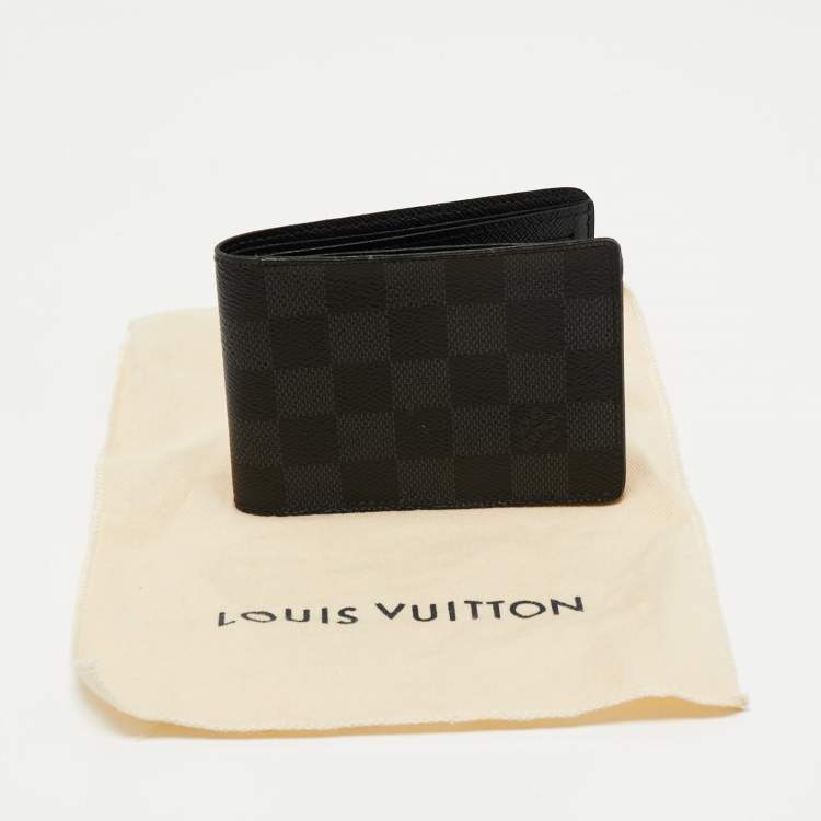 Pre Owned Louis Vuitton Damier Graphite Canvas Slender Wallet