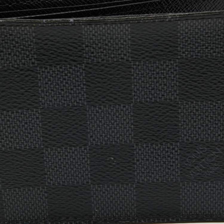 Pre Owned Louis Vuitton Damier Graphite Canvas Slender Wallet