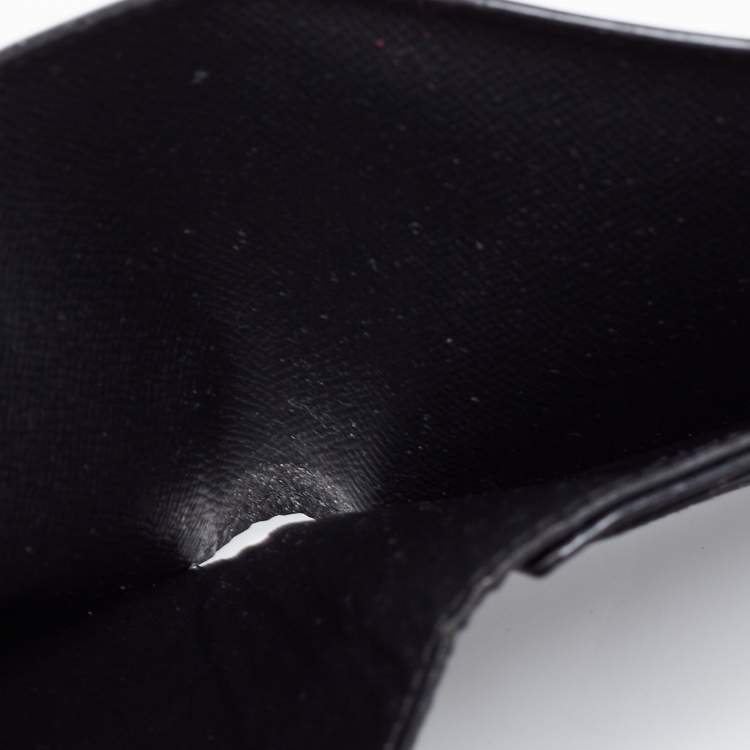 Pre Owned Louis Vuitton Black Epi Leather Slender Wallet