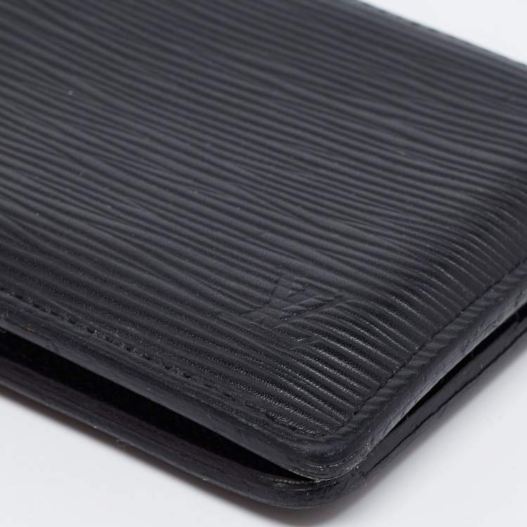 Pre Owned Louis Vuitton Black Epi Leather Slender Wallet