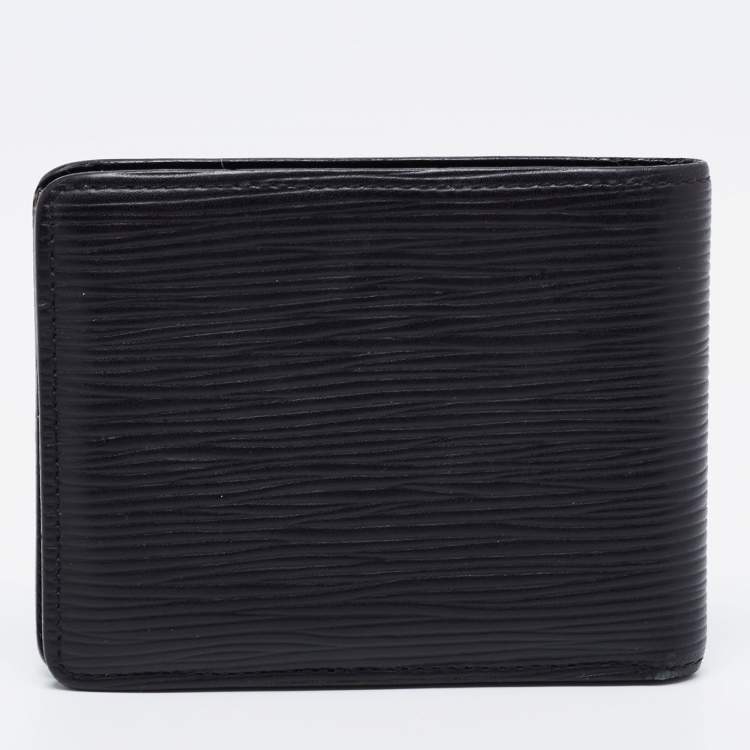 Pre Owned Louis Vuitton Black Epi Leather Slender Wallet