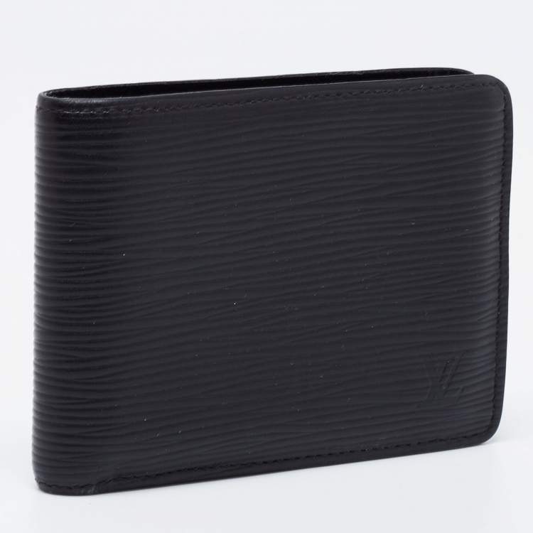 Pre Owned Louis Vuitton Black Epi Leather Slender Wallet