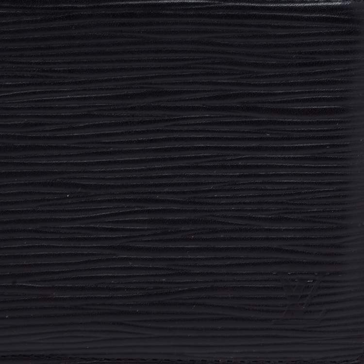 Pre Owned Louis Vuitton Black Epi Leather Slender Wallet