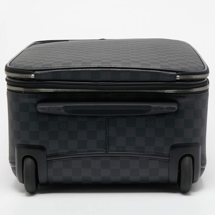 Pre Owned Louis Vuitton Damier Graphite Canvas Business Pegase Legere 55 Luggage