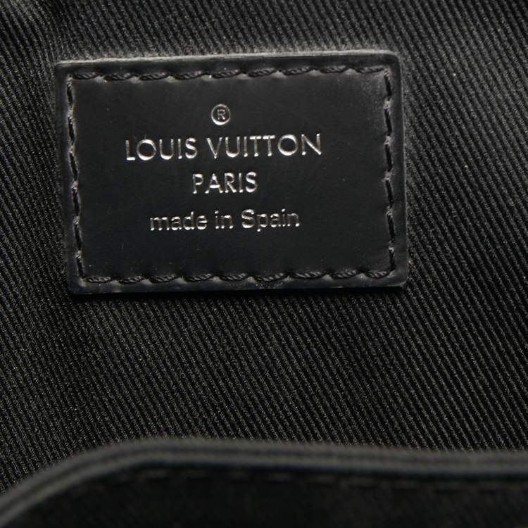 Pre Owned Louis Vuitton Monogram Eclipse Canvas District PM Bag