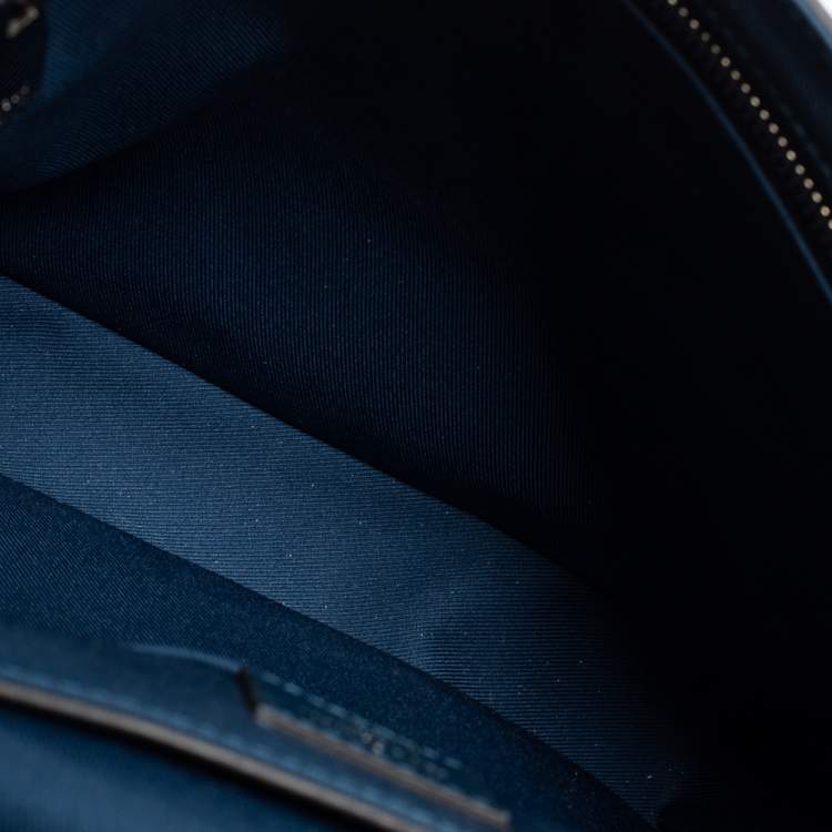 Pre Owned Louis Vuitton Blue Taiga Leather Roman PM Messenger Bag