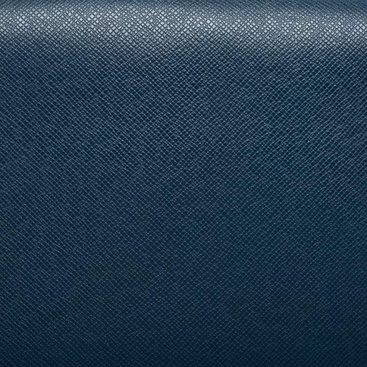 Pre Owned Louis Vuitton Blue Taiga Leather Roman PM Messenger Bag