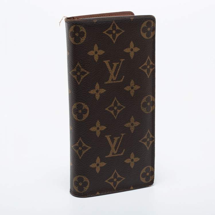 Pre Owned Louis Vuitton Monogram Canvas Brazza Wallet