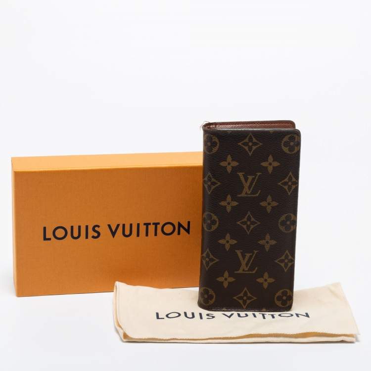 Pre Owned Louis Vuitton Monogram Canvas Brazza Wallet