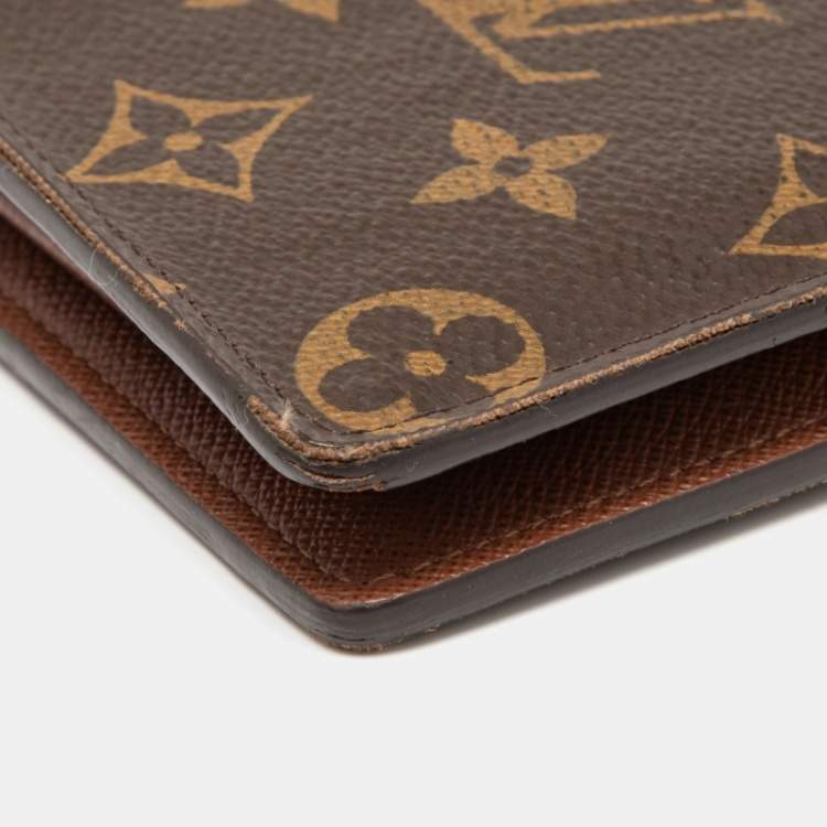 Pre Owned Louis Vuitton Monogram Canvas Brazza Wallet