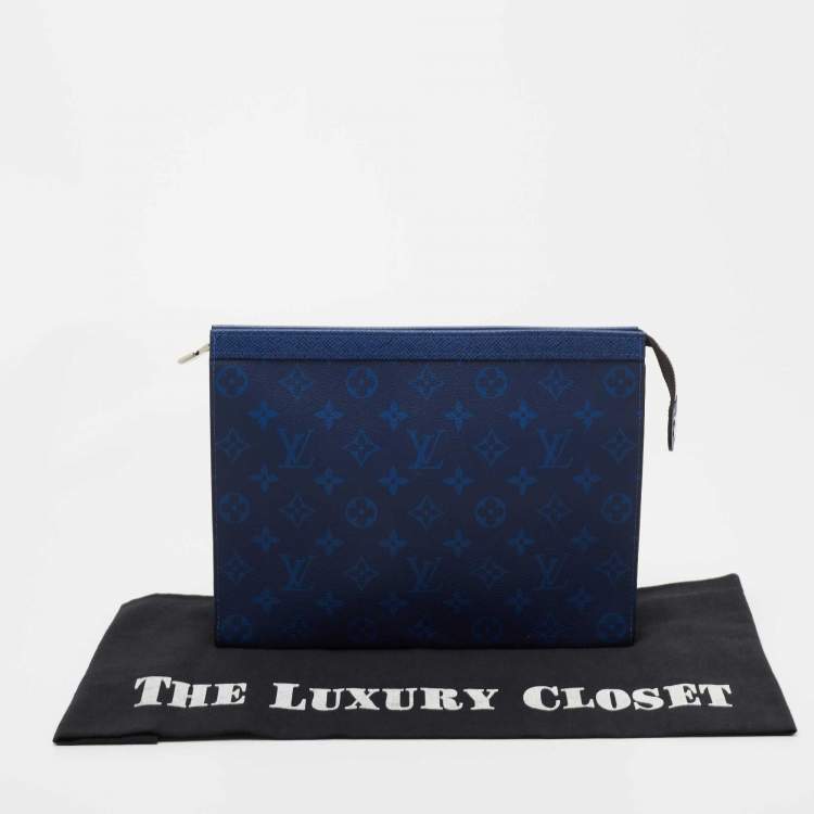 Pre Owned Louis Vuitton Eclipse Monogram Canvas Pochette Voyage MM