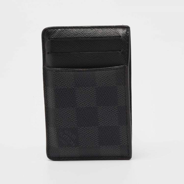 Pre Owned Louis Vuitton Grey Damier Graphite Canvas Neo Porte-Cartes Card Holder