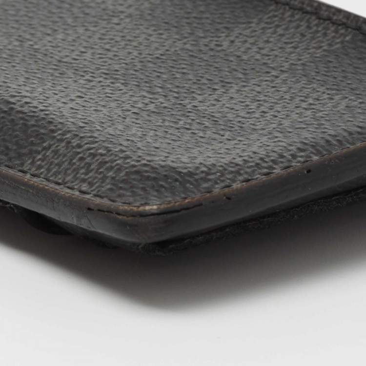 Pre Owned Louis Vuitton Grey Damier Graphite Canvas Neo Porte-Cartes Card Holder