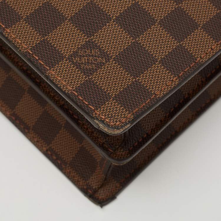 Pre Owned Louis Vuitton Damier Ebene Canvas Altona Briefcase GM