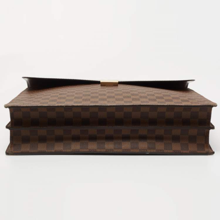 Pre Owned Louis Vuitton Damier Ebene Canvas Altona Briefcase GM