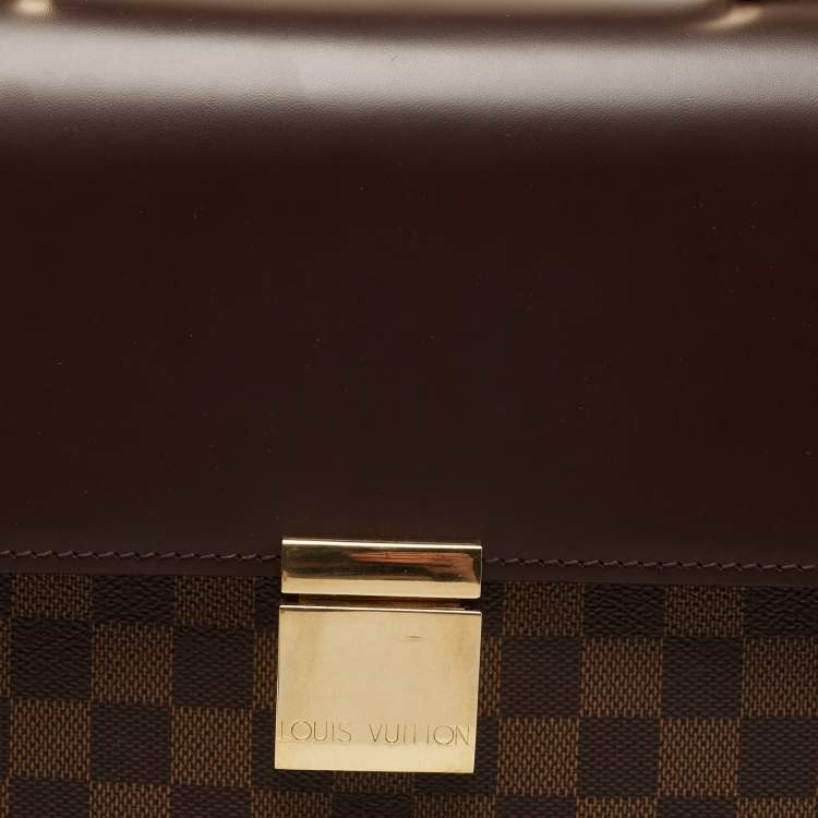 Pre Owned Louis Vuitton Damier Ebene Canvas Altona Briefcase GM