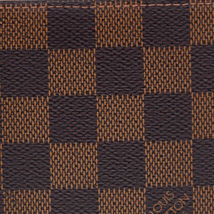 Pre Owned Louis Vuitton Damier Ebene Canvas Slender Wallet