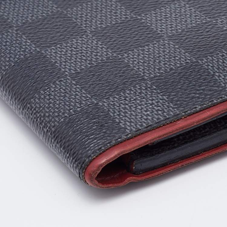 Pre Owned Louis Vuitton Damier Graphite Canvas Pattern Multiple Wallet