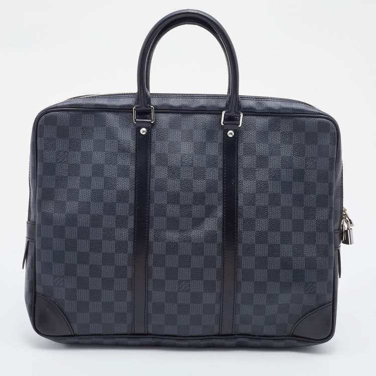 Pre Owned Louis Vuitton Damier Graphite Canvas Porte Documents Voyage Briefcase