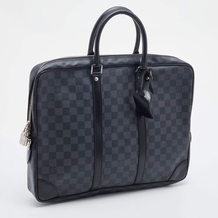Pre Owned Louis Vuitton Damier Graphite Canvas Porte Documents Voyage Briefcase