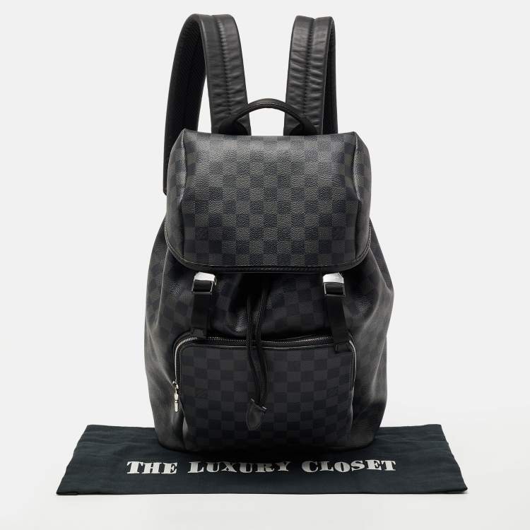 Pre Owned Louis Vuitton Damier Graphite Canvas Zack Backpack