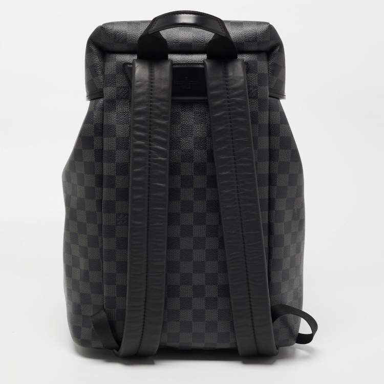 Pre Owned Louis Vuitton Damier Graphite Canvas Zack Backpack