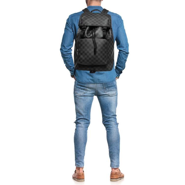 louis vuitton backpack men blue