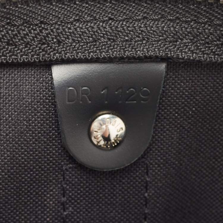 Pre Owned Louis Vuitton Damier Graphite Canvas and Leather Keepall Bandouliere 45 Bag