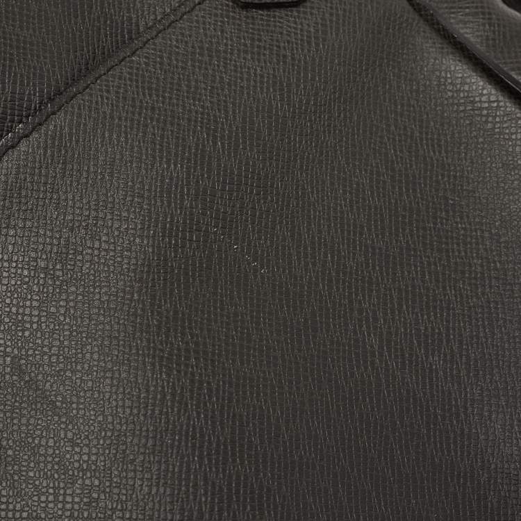 Pre Owned Louis Vuitton Dark Grey Taiga Leather Roman MM Bag