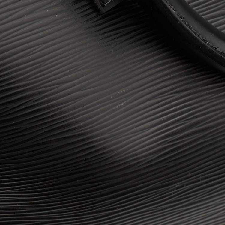 Pre Owned Louis Vuitton Black Epi Leather Bourget 55 Bag