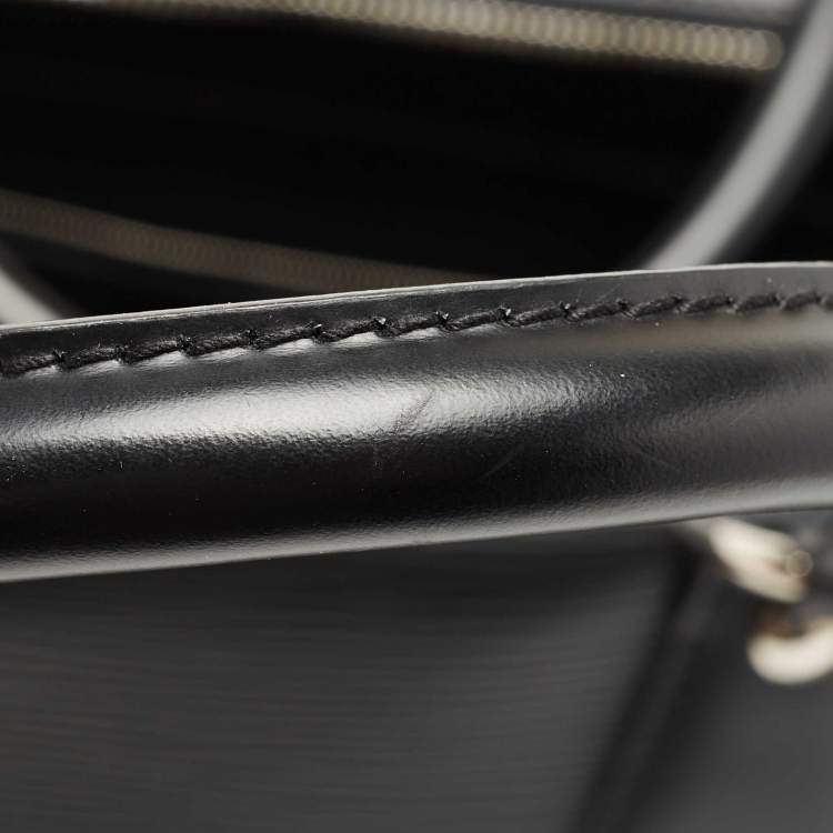 Pre Owned Louis Vuitton Black Epi Leather Bourget 55 Bag