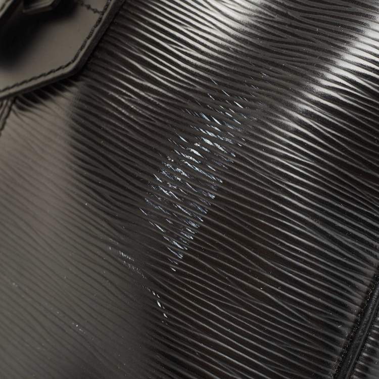 Pre Owned Louis Vuitton Black Epi Leather Bourget 55 Bag