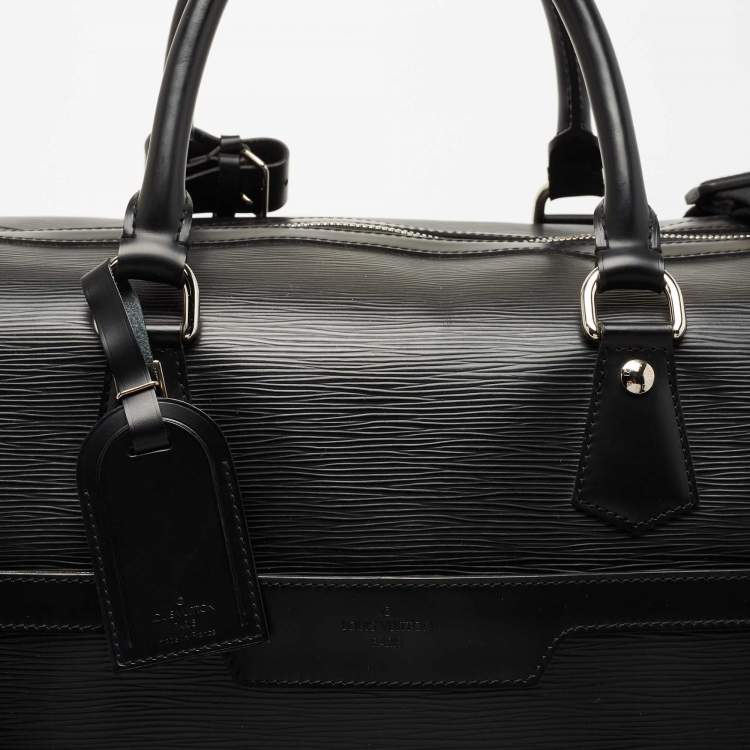 Pre Owned Louis Vuitton Black Epi Leather Bourget 55 Bag