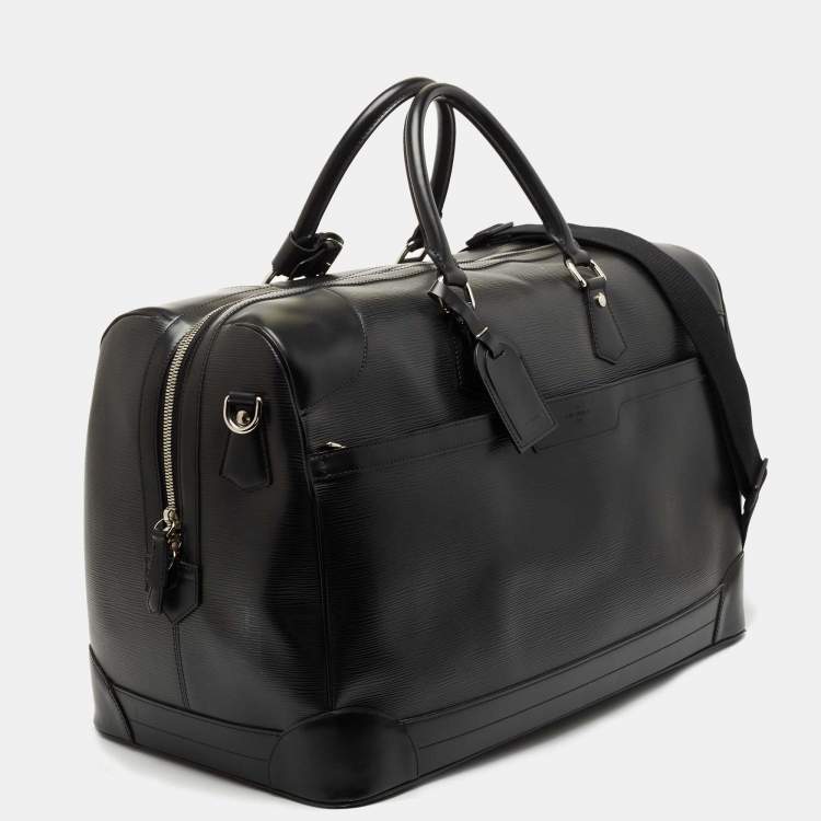 Pre Owned Louis Vuitton Black Epi Leather Bourget 55 Bag