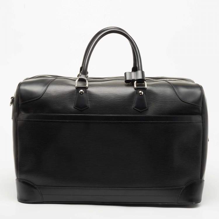 Pre Owned Louis Vuitton Black Epi Leather Bourget 55 Bag