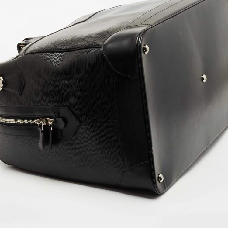 Pre Owned Louis Vuitton Black Epi Leather Bourget 55 Bag