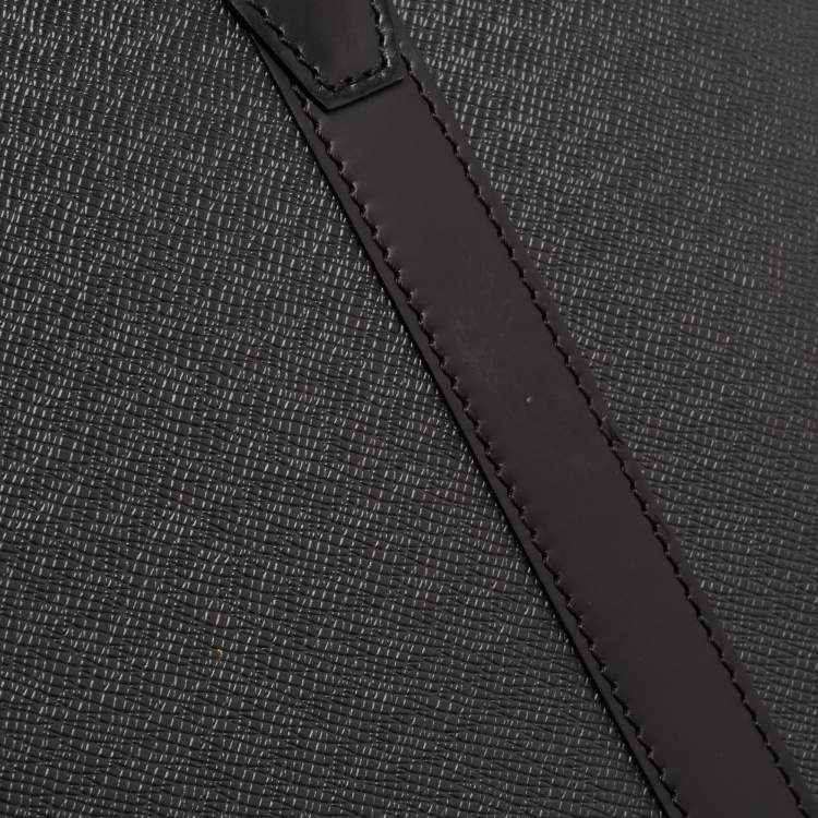 Pre Owned Louis Vuitton Black Taiga Leather Lozan Briefcase