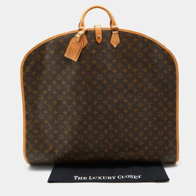 Pre Owned Louis Vuitton Monogram Canvas 2 Hangers Garment Cover Bag