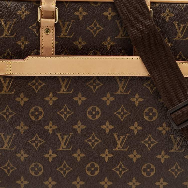 Pre Owned Louis Vuitton Monogram Coated Canvas Cupertino Briefcase