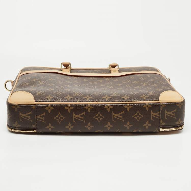 Pre Owned Louis Vuitton Monogram Coated Canvas Cupertino Briefcase