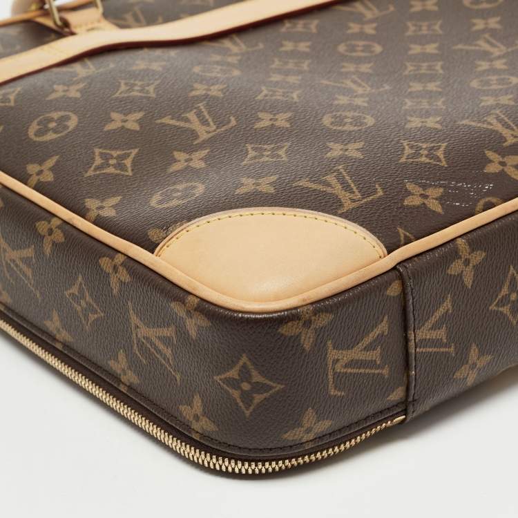 Pre Owned Louis Vuitton Monogram Coated Canvas Cupertino Briefcase