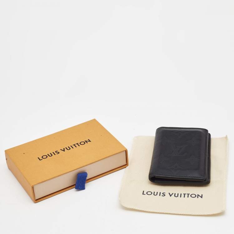 Pre Owned Louis Vuitton Monogram Shadow Leather Pocket Organizer