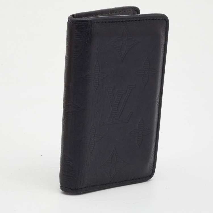 Pre Owned Louis Vuitton Monogram Shadow Leather Pocket Organizer