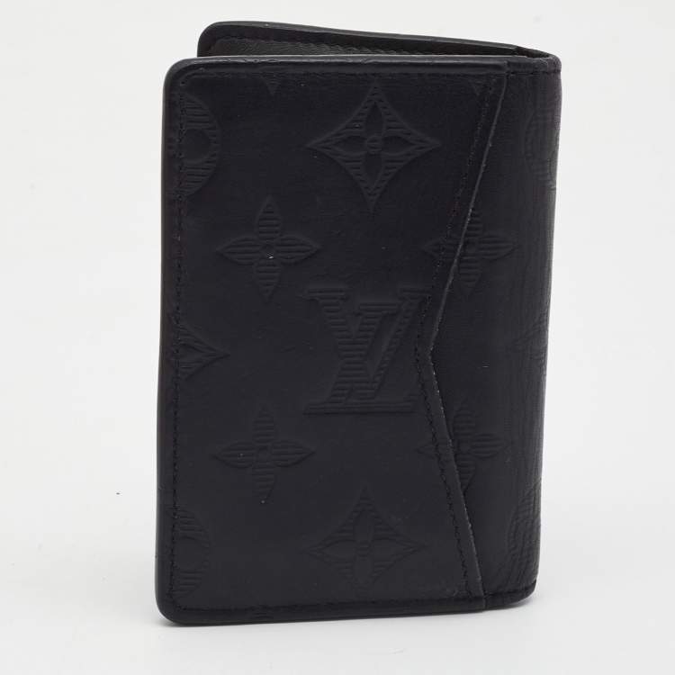 Pre Owned Louis Vuitton Monogram Shadow Leather Pocket Organizer