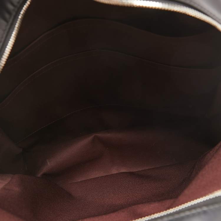 Pre Owned Louis Vuitton Black Monogram Macassar Canvas and Leather Josh Backpack