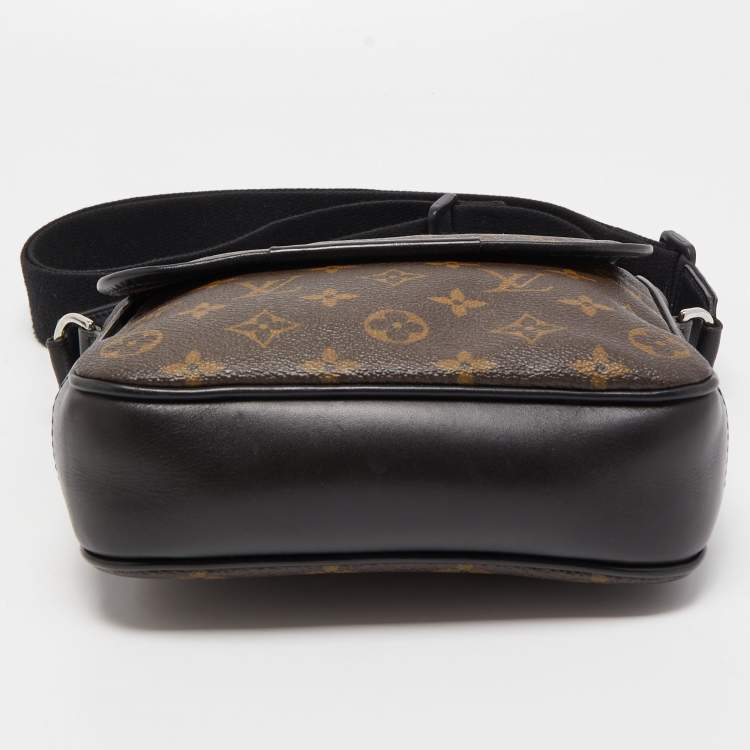 Pre Owned Louis Vuitton Monogram Macassar Canvas Bass PM Bag
